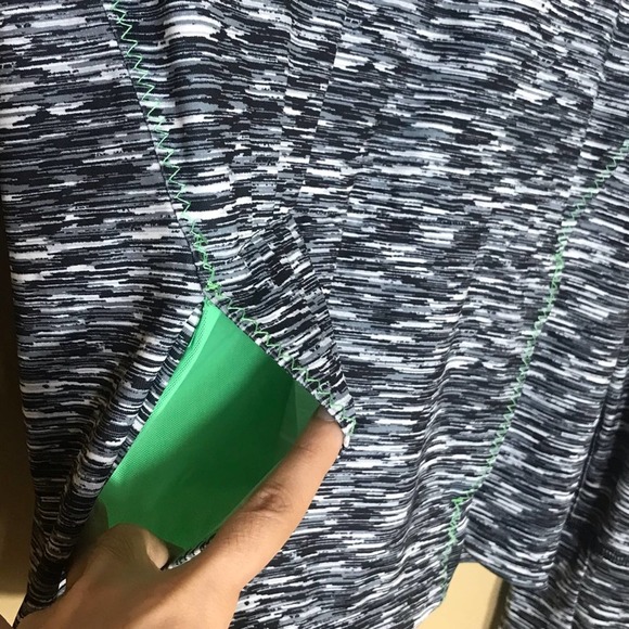 Skechers‎ Track Jacket Womens Large Gray Green Quarter Zip Mock Neck Sport - Picture 9 of 13